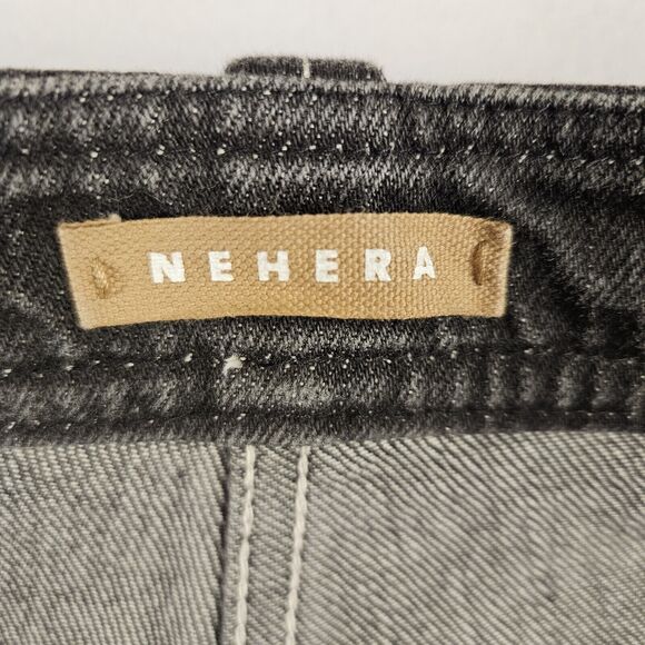 NEHERA Denim Jeans Womens French Size 40 US Size 8 Crop Slovakia Graphite Black - Picture 12 of 16